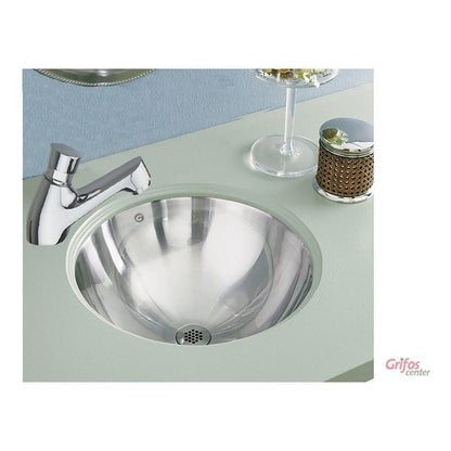 Lavamanos En Acero Alto Brillo Esférico De 36 Cm