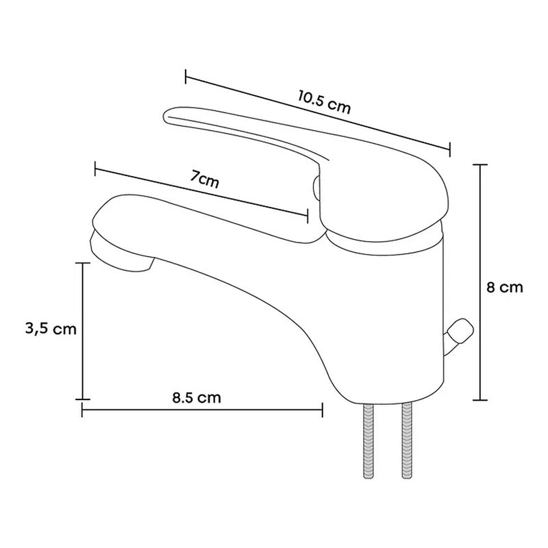 Kit Placa Lavamanos 51*40cm+griferia Monocontrol+push Flex29