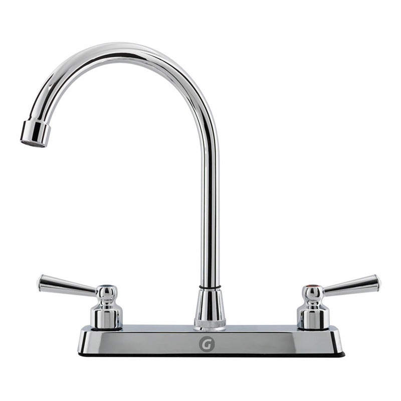 Mezclador Lavaplatos Cuerpo En Bronce