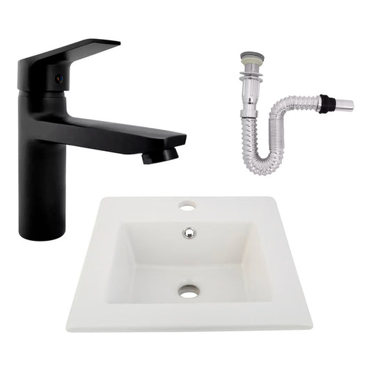 Kit Placa Lavamanos 41cm+griferia Monocontrol+push Flex21