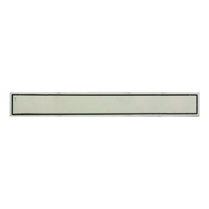Rejilla De Piso Invisible Plateada Acero Inox 100x10cm