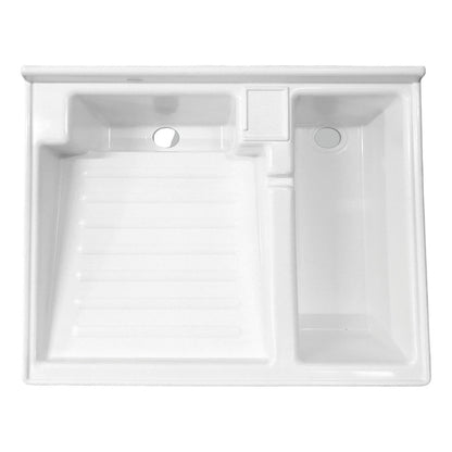 Lavadero Plastico De 60x60cm  Con Tanque Blanco