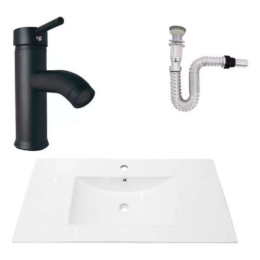 Kit Placa Lavaman.91*46.5cm+griferia Monocontrol+push Flex25