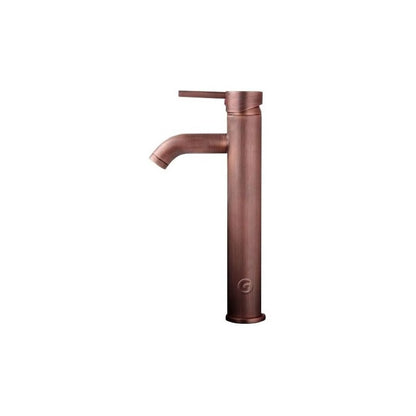 Griferia Monocontrol Alto Lavamanos Cobre Antiguo
