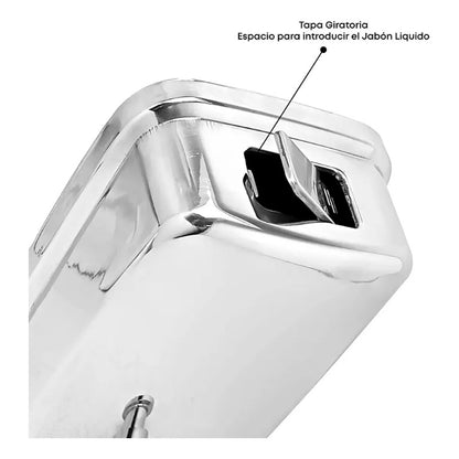 Dispensador Jabón Pared Acero 304 500ml