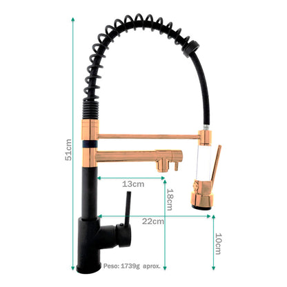 Combo Lavaplatos 100*45cm+griferia Lvp Negra 2+ Accesorios