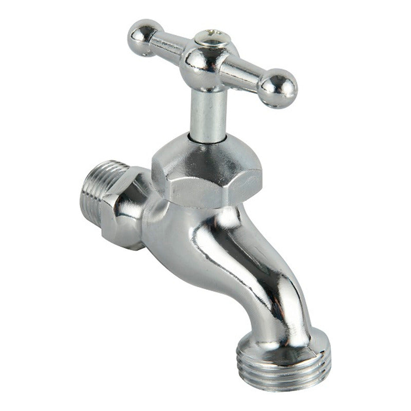 Llave De Jardin De 1/2  Cromada En Zamak