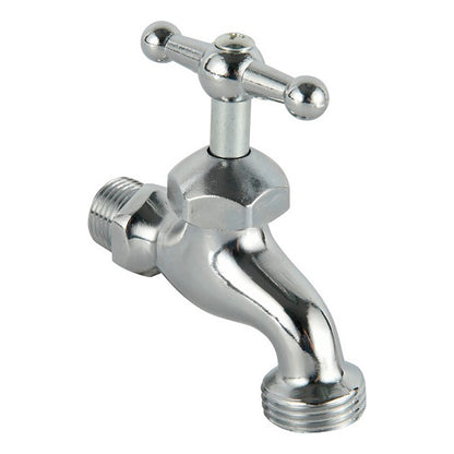 Llave De Jardin De 1/2  Cromada En Zamak