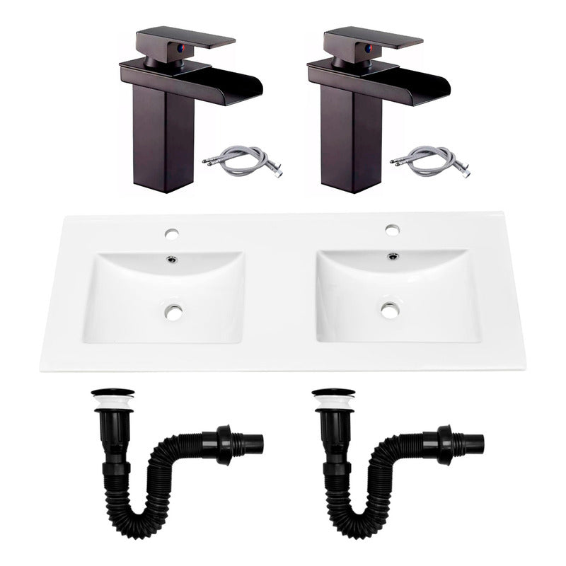 Combo Placa Doble Lavaman.121cm+grif.monocontrol+push Negr1