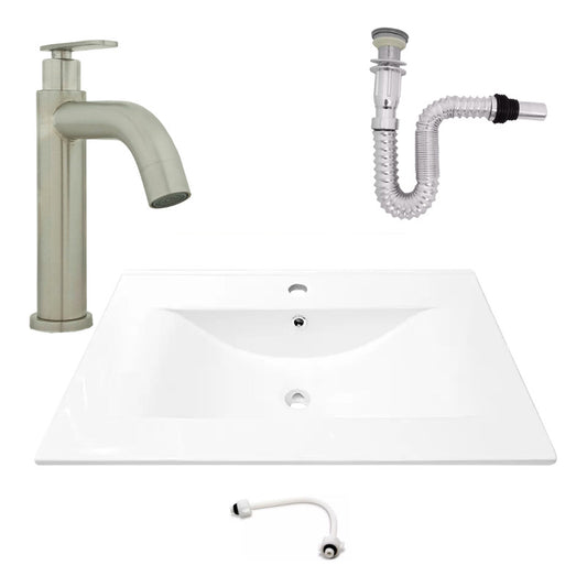 Kit Placa Lavam. 71*46.5cm+griferia Agua Fria+push Flex.15