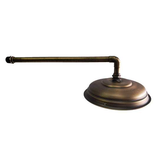 Ducha-regadera Bronce Antiguo 20cm Incluye Tubo 40cm Vitage