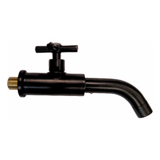 Llave Para Lavamanos De Pared Vintage Negra
