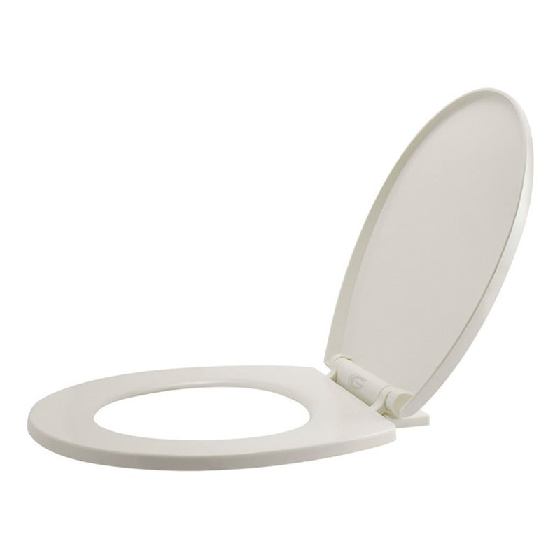 Asiento Sanitario Redondo Caída Lenta Beige/bone
