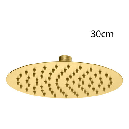 Regadera Ducha Oro Gold Redonda 12 Pulgadas