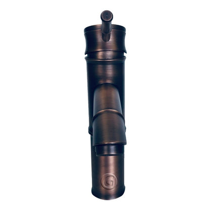 Mezclador Lavamanos Monocontrol Bamboo Cobre Antiguo Oscuro