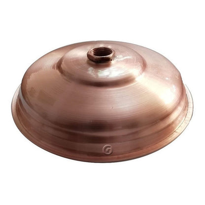 Ducha Vintage Cobre Natural 18cm Con Tubo