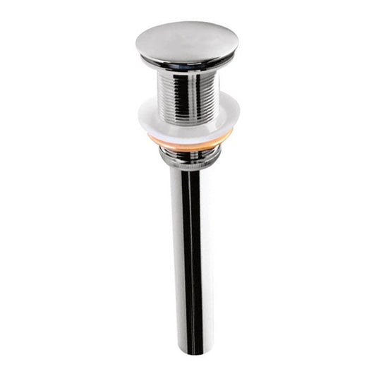 Desagüe De Push 20cm Sin Rebose Cromado
