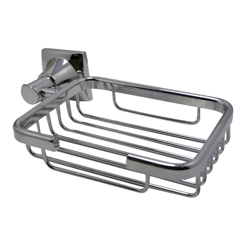 Jabonera Para Baño Pesada Cromada