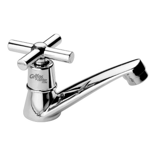 Grifos Center Boch Jyn112m Llave Lavamanos Sencilla Para Lavamanos Tipo Cruceta Color Plateado Cromado