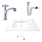 Kit Placa Lavamanos 81*46.5cm+griferia Agua Fria+push Flex.5