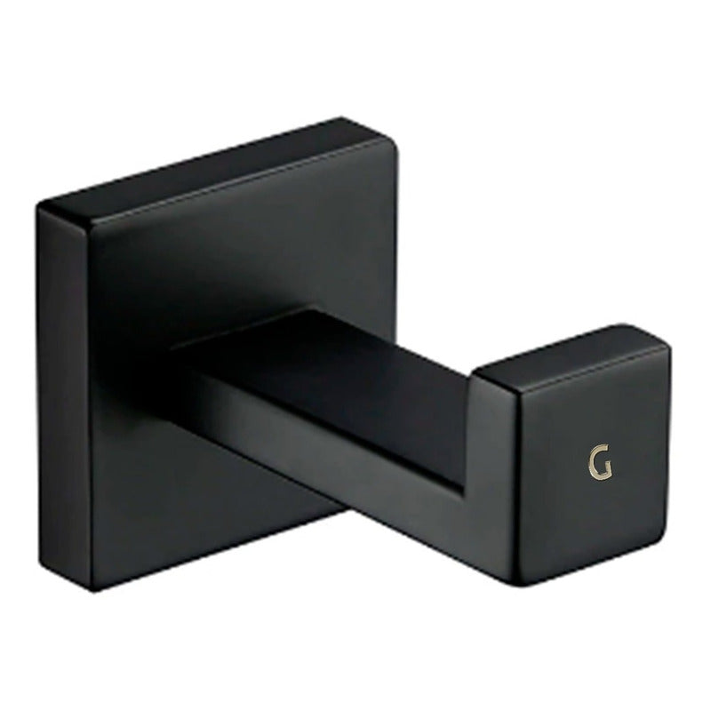 Juego De Accesorios Para Baños 4 Piezas, De Lujo Negro Mate