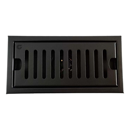 Rejilla De Piso Ranurada 20x10cm Negro Mate