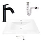 Kit Placa Lavamanos 71*46.5cm+griferia Agua Fria+push Flex.9
