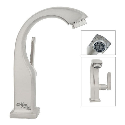 Llave Lavamanos Baja Cisne Satin