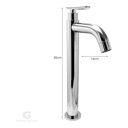 Kit Lavamanos Blanco+griferia Agua Fria Cromo+push Y Acople