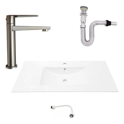 Kit Placa Lavam.101*46.5cm+griferia Agua Fria+push Flex.12