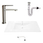 Kit Placa Lavam.101*46.5cm+griferia Agua Fria+push Flex.12