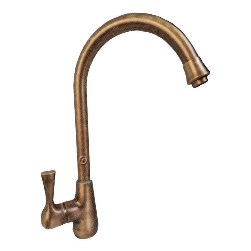 Griferia Para Lavaplatos Monocontrol Cuello Cisne Vintage