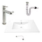 Kit Placa Lavamanos 81*46.5cm+griferia Agua Fria+push Flex.8