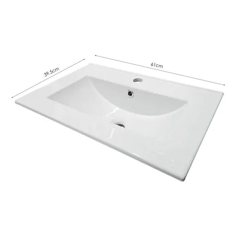 Lavamanos Blanco En Cerámica