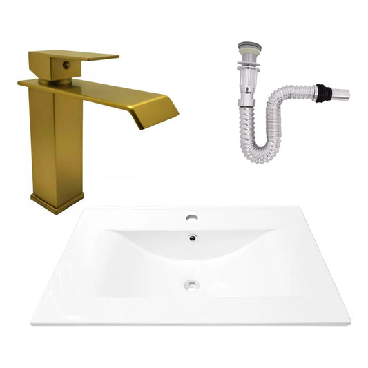 Kit Placa Lavam. 71*46.5cm+griferia Monocontrol+push Flex16
