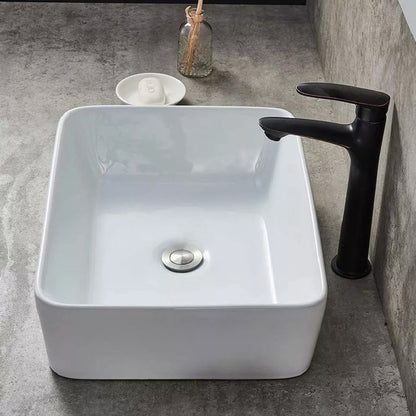 Lavamanos Rectangular De Sobreponer Blanco 48*37cm
