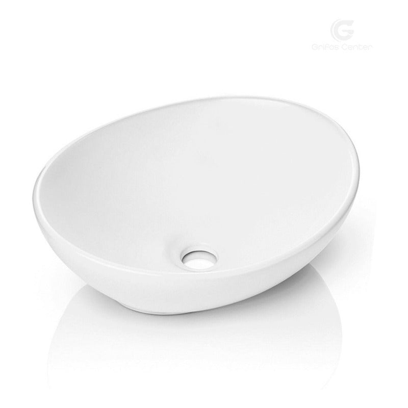 Kit Lavamanos Blanco+griferia Agua Fria Acero+push Y Acople