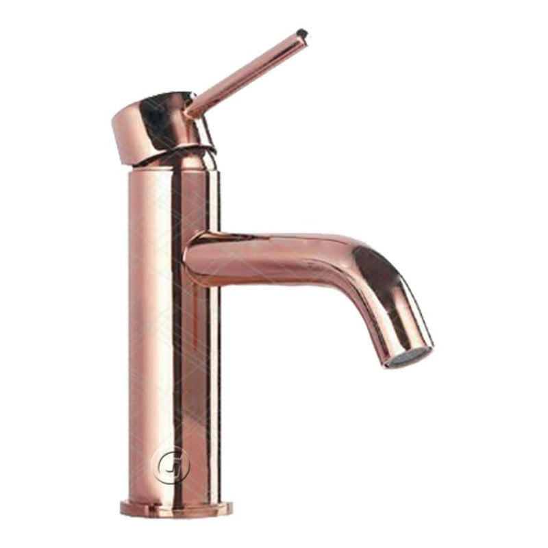 Griferia Mezclador Monocontrol Tubular Baja Cobre Rojizo