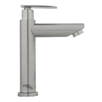 Grifería Lavamanos Agua Fría Baja Satin Cylinder