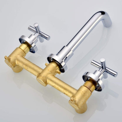 Griferia Mezclador Lavamanos Pared 8 Pulgadas Cromo