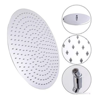 Regadera Ducha Redonda Cromada 12puLG