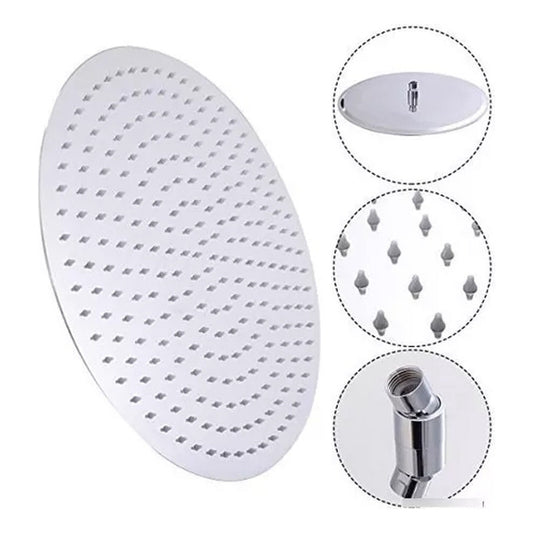 Regadera Ducha Redonda Cromada 12puLG