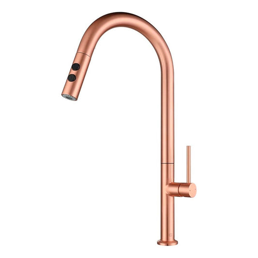 Grifería Monocontrol Lavaplatos Extraíble Oro Rosa Vintage