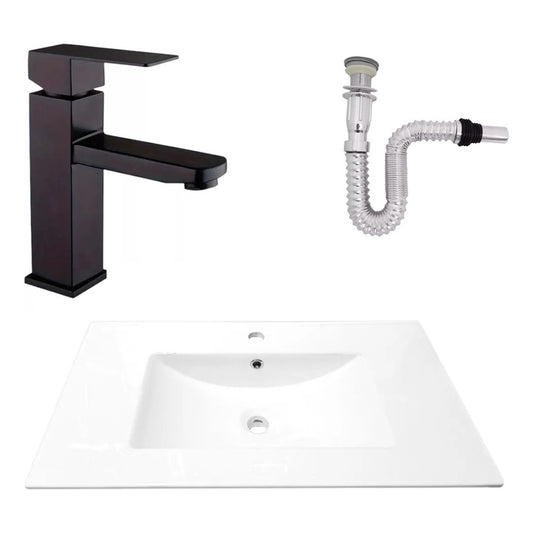 Kit Placa Lavam. 81*46.5cm+griferia Monocontrol+push Flex28