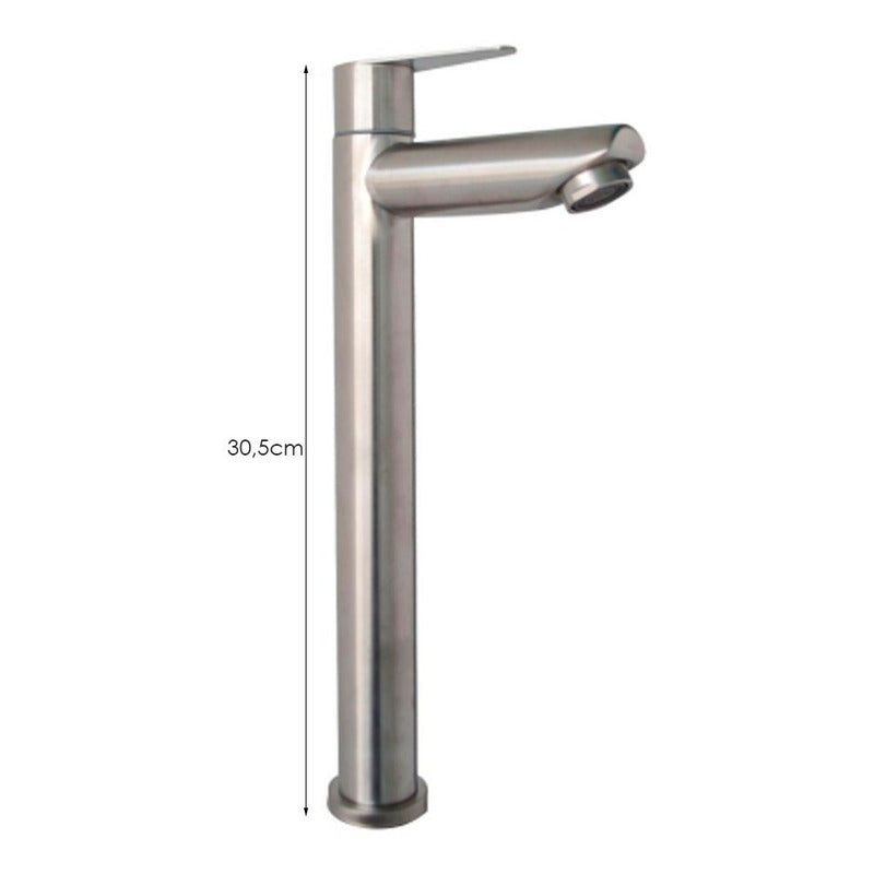 Kit Lavamanos Blanco+griferia Agua Fria Sat.+push Y Acople