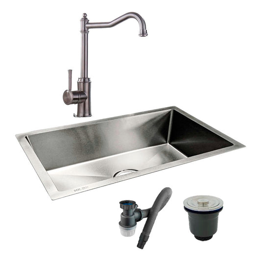 Combo Lavaplatos 100*40cm+griferia Lvp Fraya+accesorios