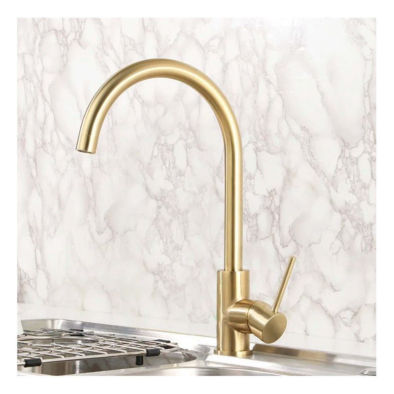 Monocontrol Cuello Cisne Oro Cepillado Vintage