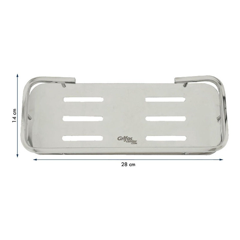 Repisa De Baño Rectangular En Acero