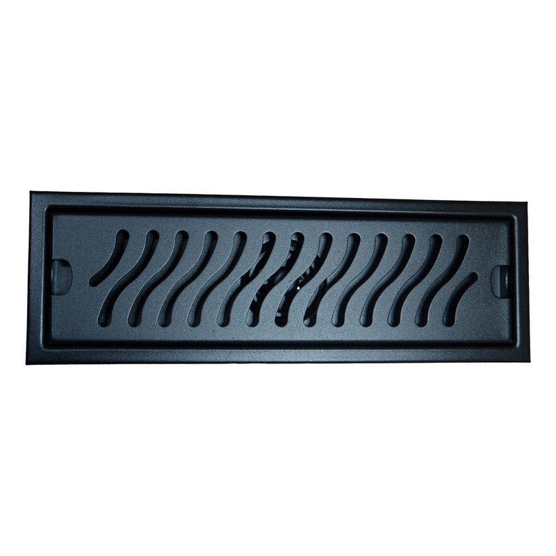 Rejilla De Piso Ranurada 30x10cm Negro Mate