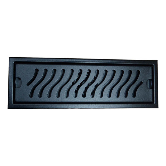 Rejilla De Piso Ranurada 30x10cm Negro Mate